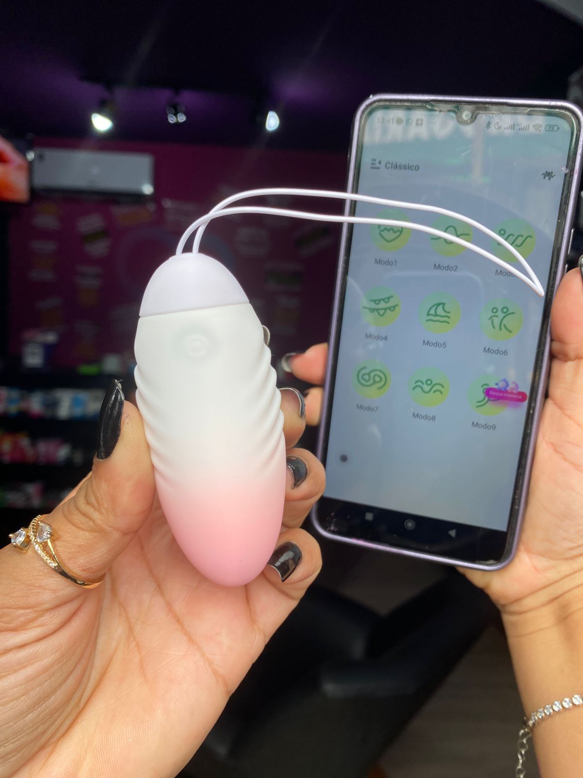 Vibrador bullet por aplicativo de celular (BW068) recarregável — foto 6