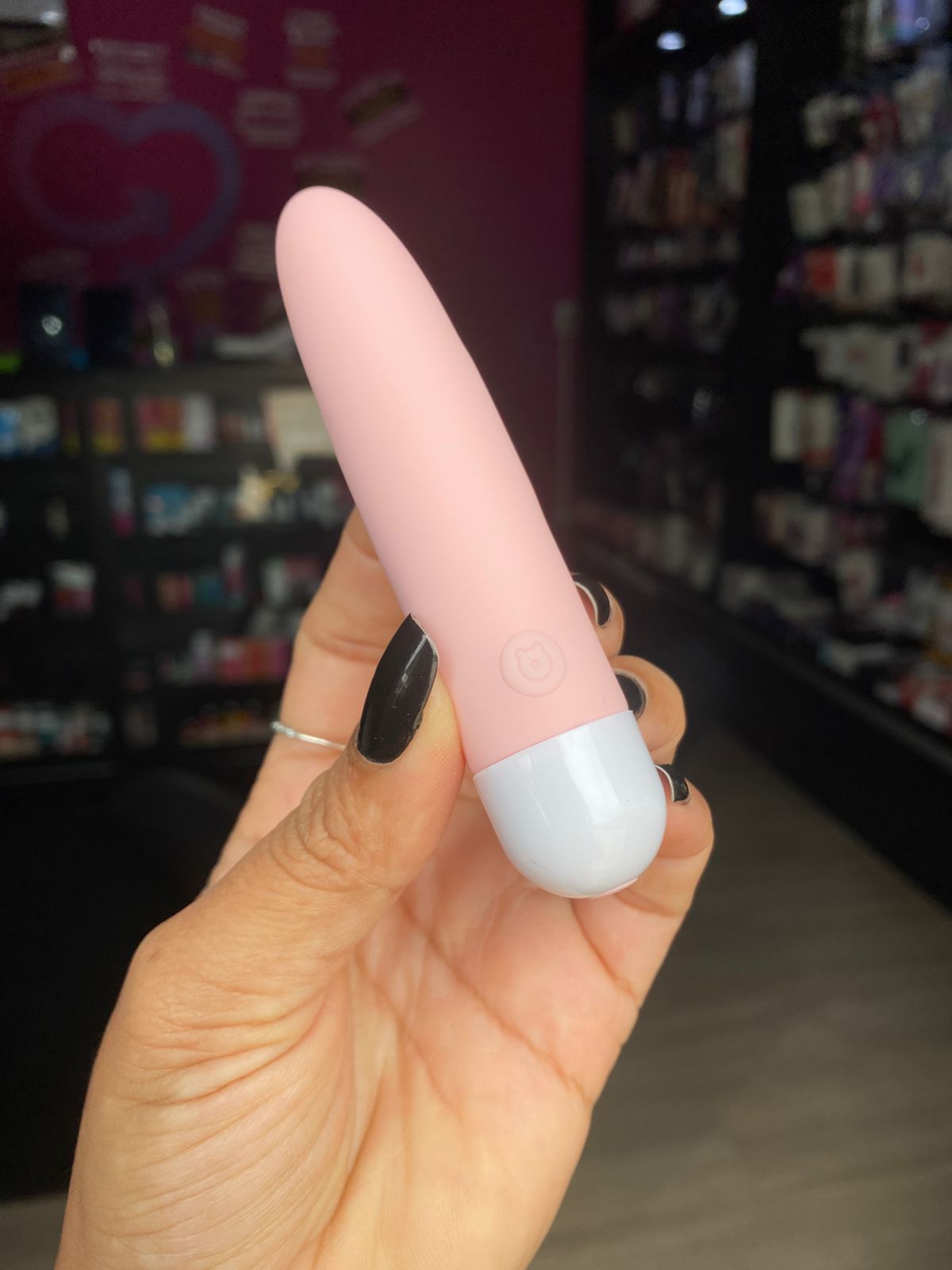 Cápsula bullt aveludada 10 Vibrações (MV008A) Recarregável