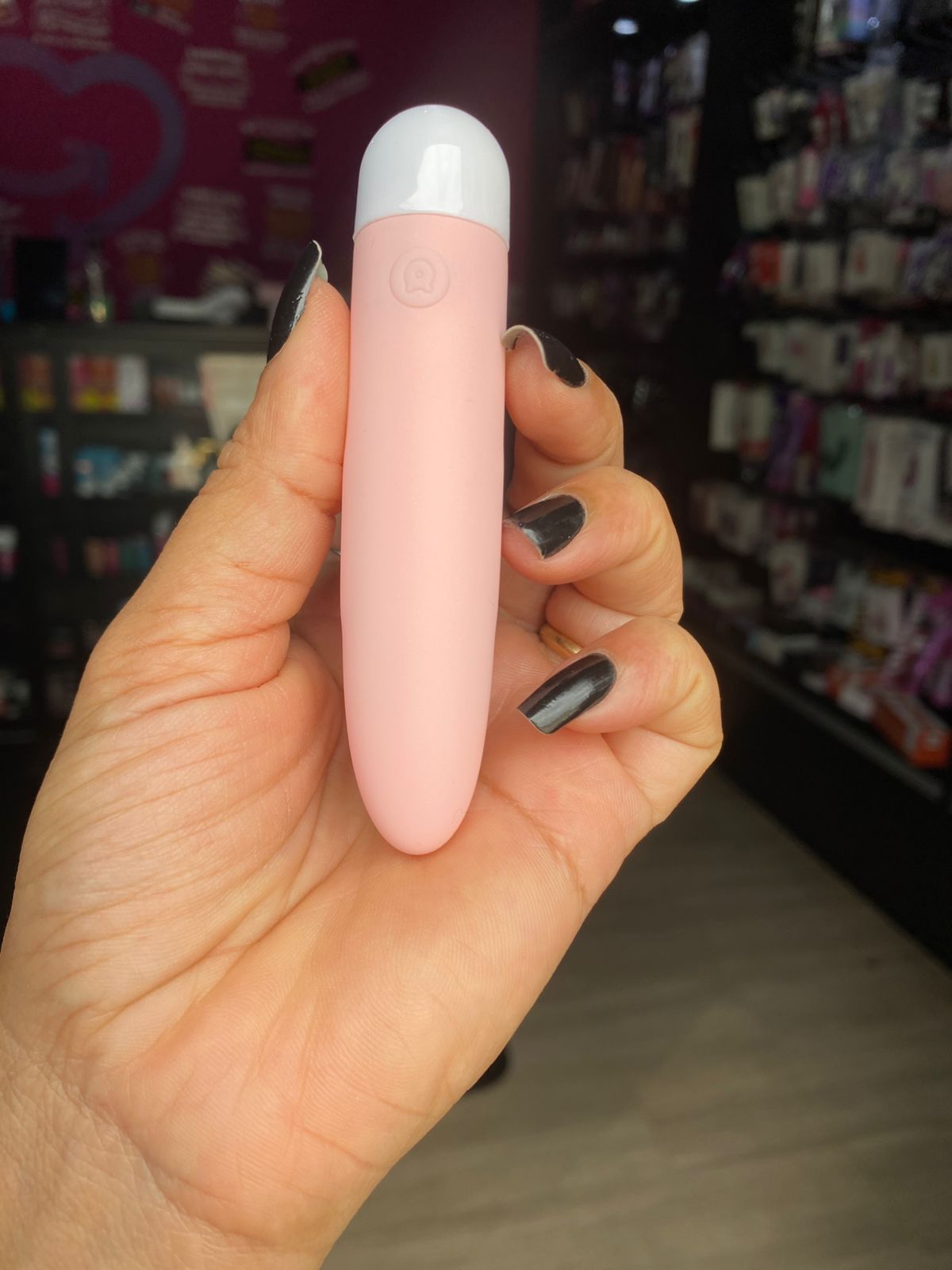 Cápsula bullt aveludada 10 Vibrações (MV008A) Recarregável