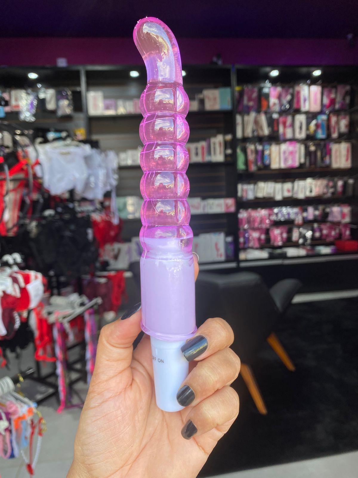 Théo -Vibrador com esferas e curvatura para estimulo no Ponto G- 01 intensidade (5103) pilha — foto 2