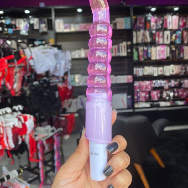 Théo -Vibrador com esferas e curvatura para estimulo no Ponto G- 01 intensidade (5103) pilha