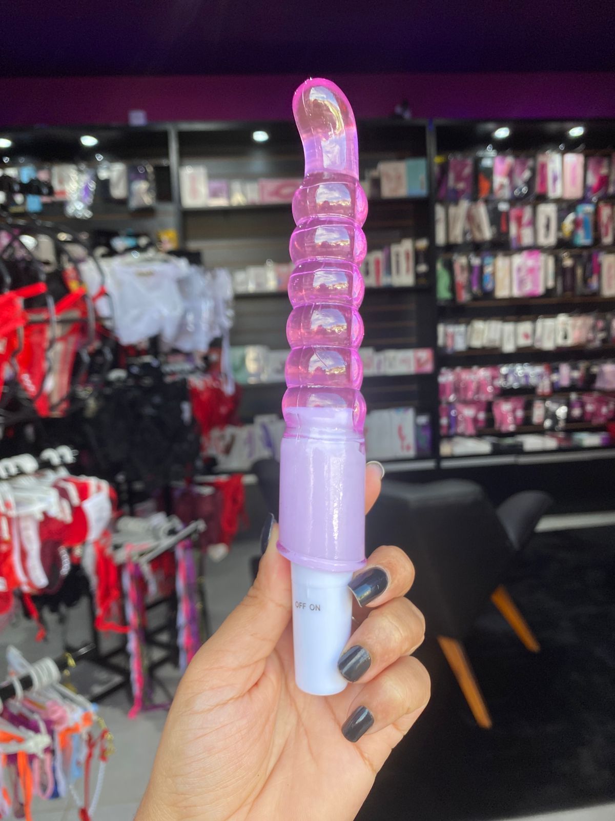 Théo -Vibrador com esferas e curvatura para estimulo no Ponto G- 01 intensidade (5103) pilha — comprar com embalagem discreta na iFody