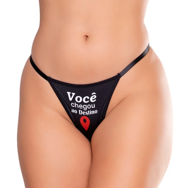 Calcinha Sexy Com Frase Você Chegou Ao Destino — foto 1