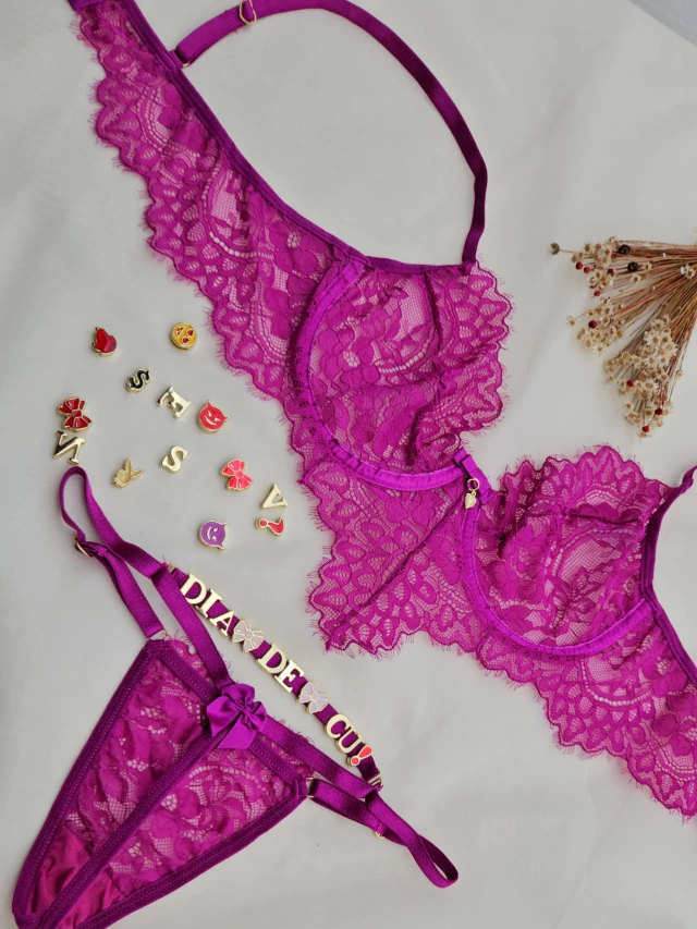 Conjunto com calcinha personalizável – G