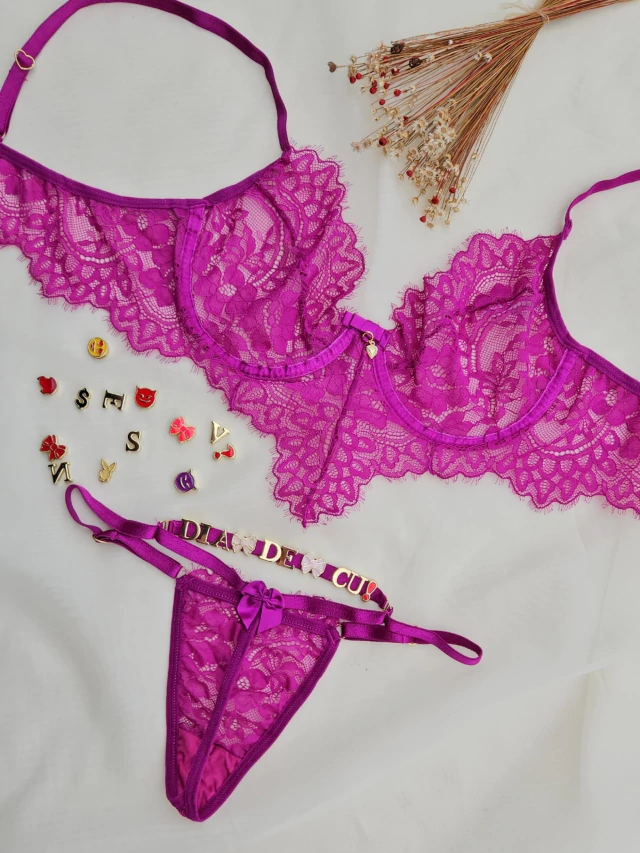 Conjunto com calcinha personalizável – G