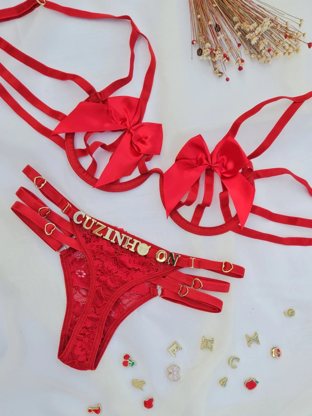 Conjunto com calcinha personalizável – M