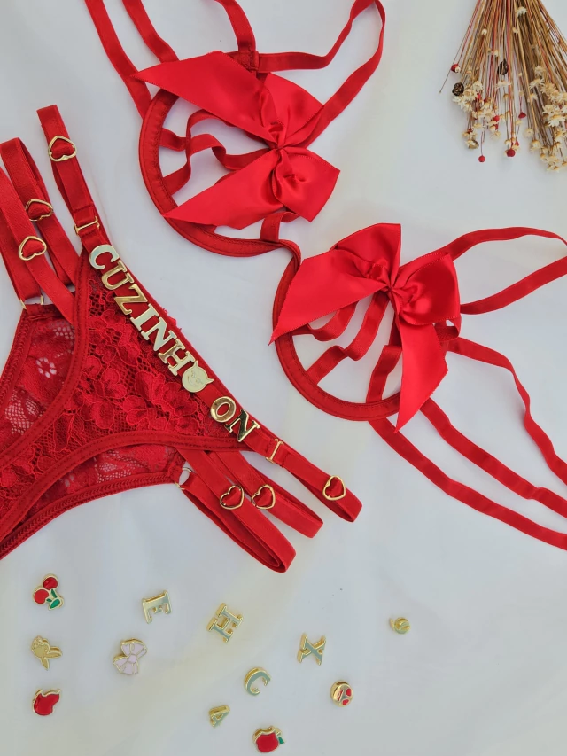 Conjunto com calcinha personalizável – M