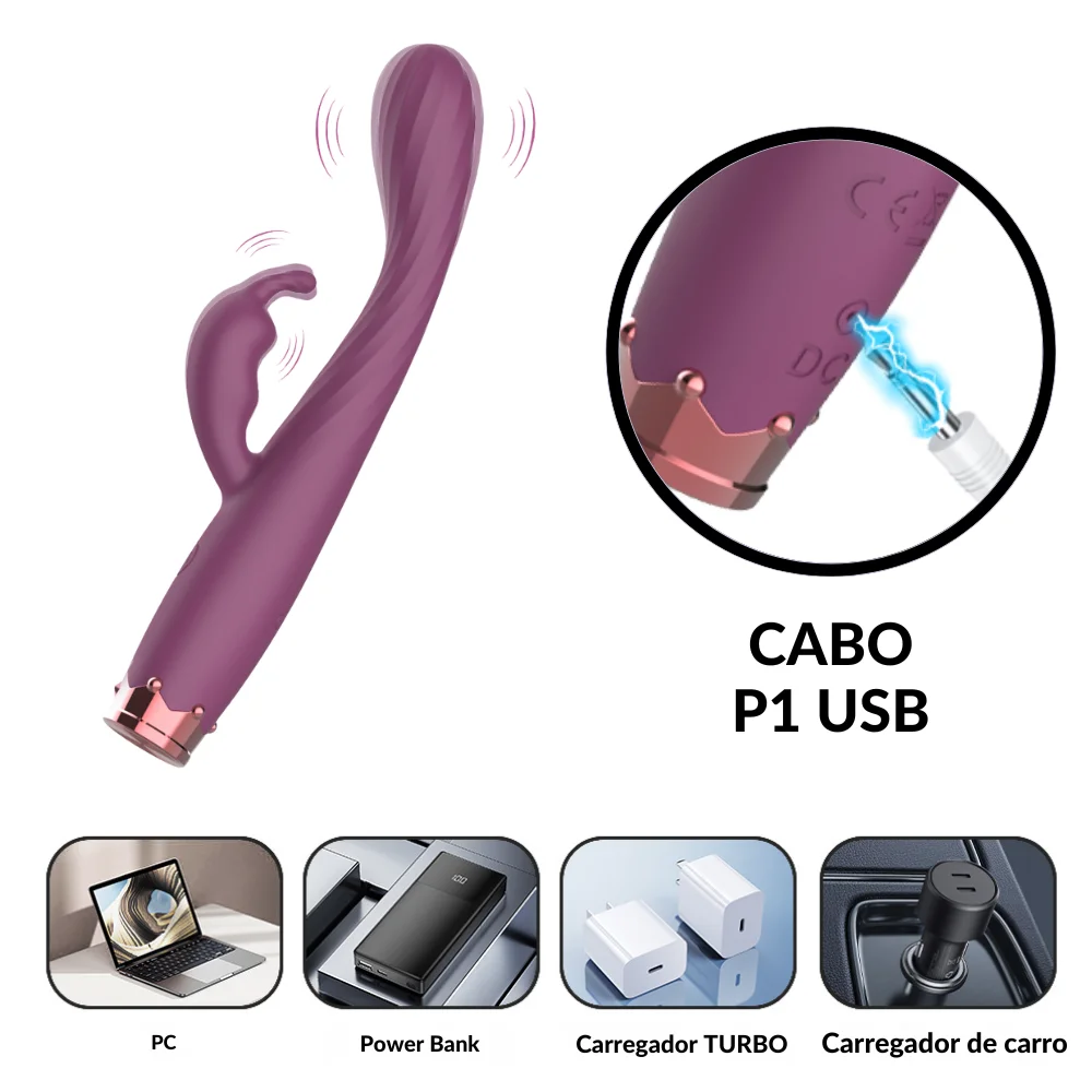 V1br4d0r de ponto g e cl1t0r1s (3818) recarregável