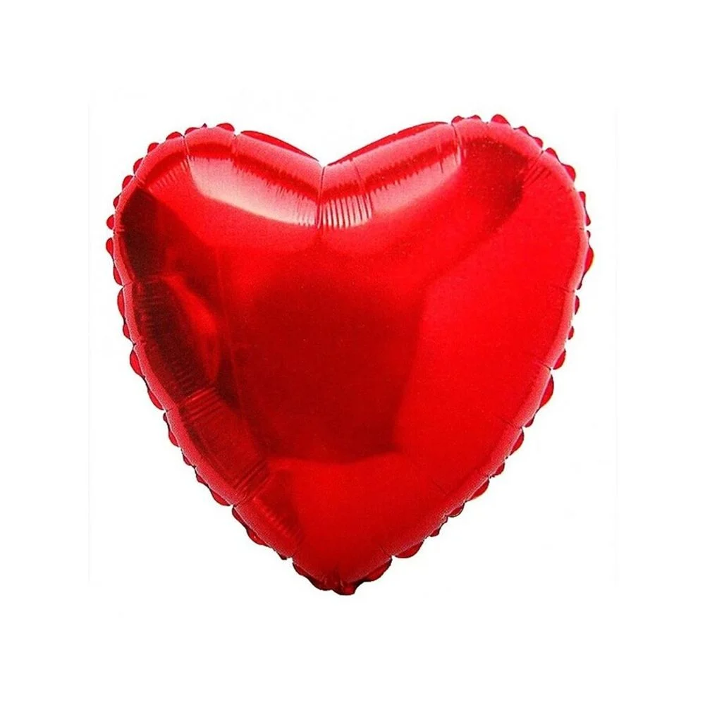 Balão Coração Metalizado 61Cm