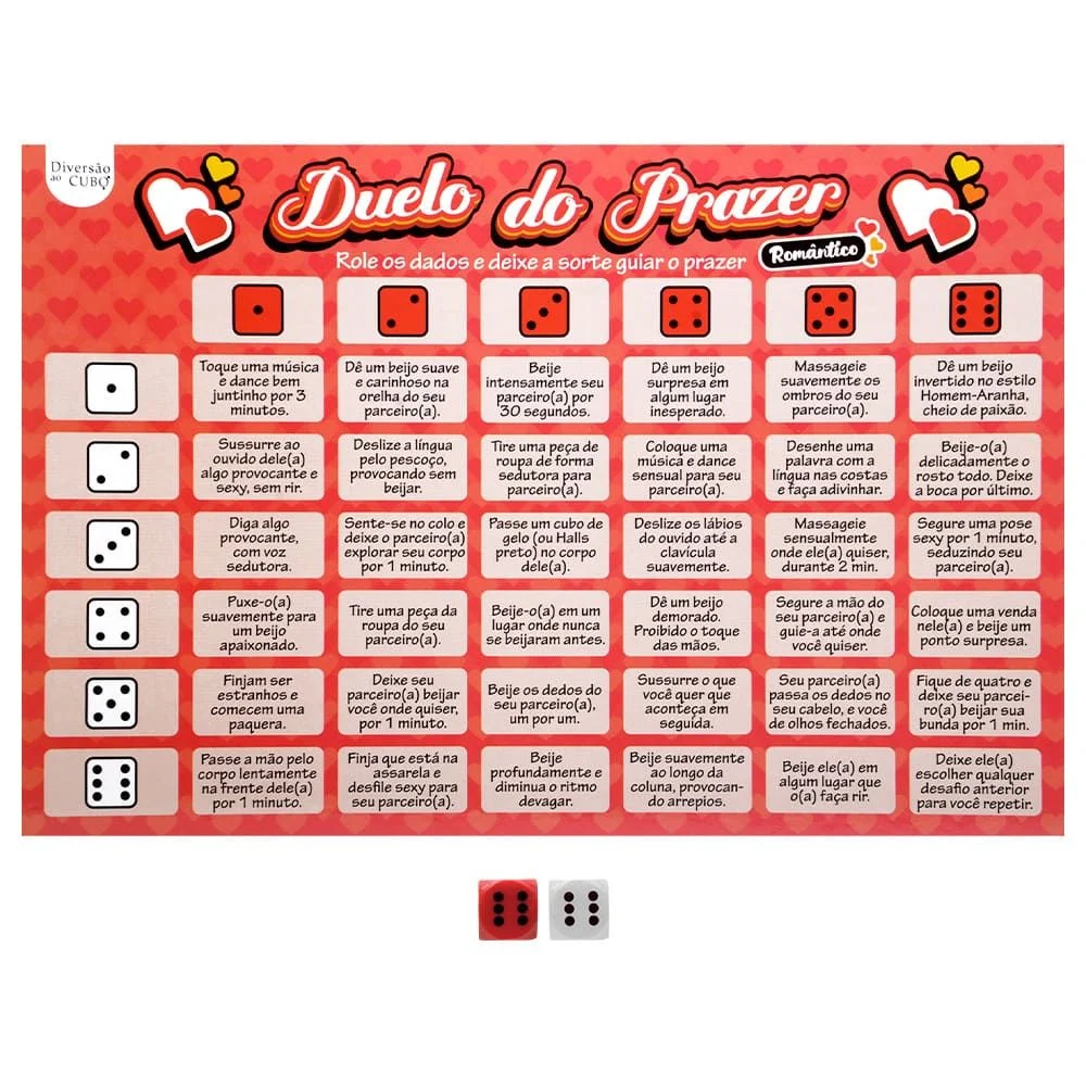 Jogo Duelo Do Prazer Romântico Diversão Ao Cubo — foto 1