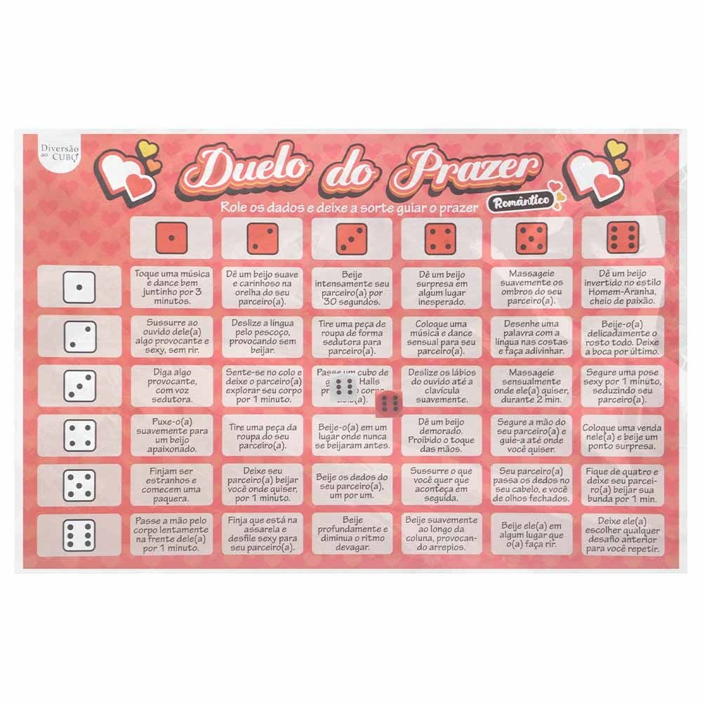 Jogo Duelo Do Prazer Romântico Diversão Ao Cubo — foto 3