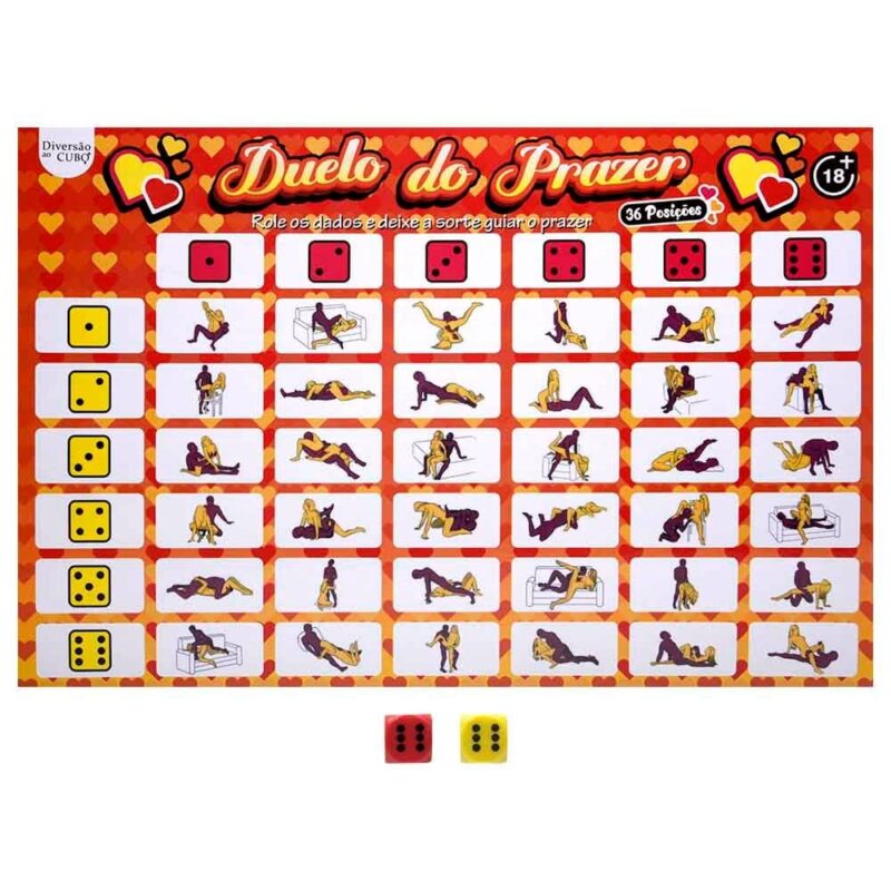 Jogo Duelo Do Prazer 36 Posições Diversão Ao Cubo