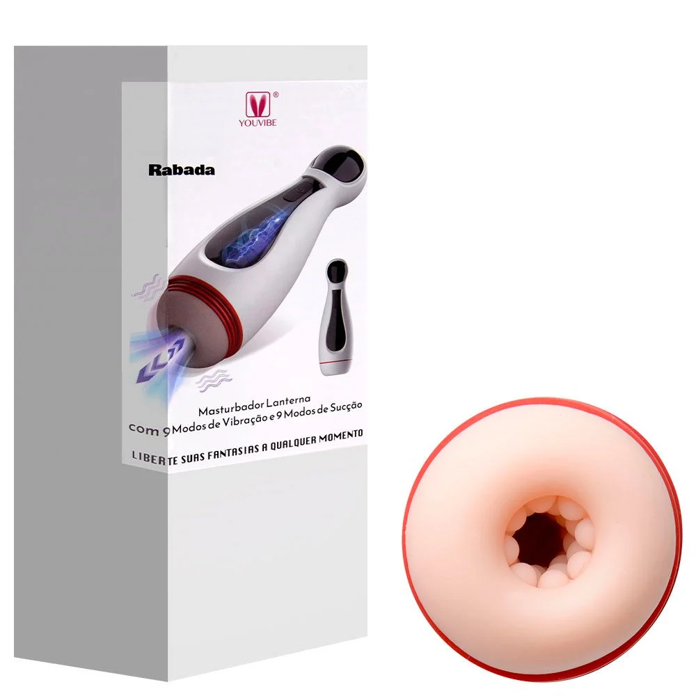 M4sturb4d0r 9 Vibrações E 9 Sucções Rabada (MA229) recarregável