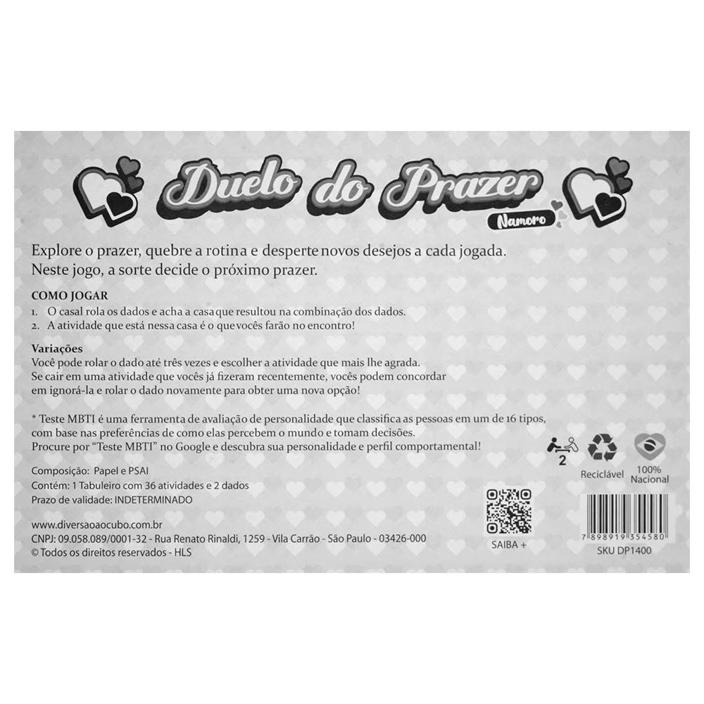 Jogo Duelo Do Pr4z3r Namoro Diversão Ao Cubo