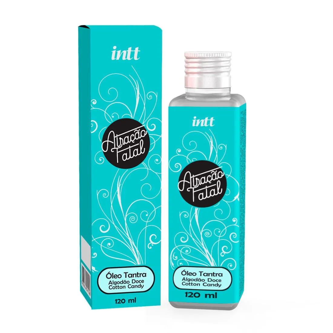 Atração Fatal Óleo para Massagem Tantra Aroma Algodão Doce 120ml Intt