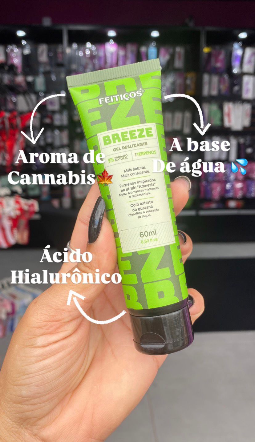Breeze Gel Deslizante Com Terpenos 60Ml Feitiços