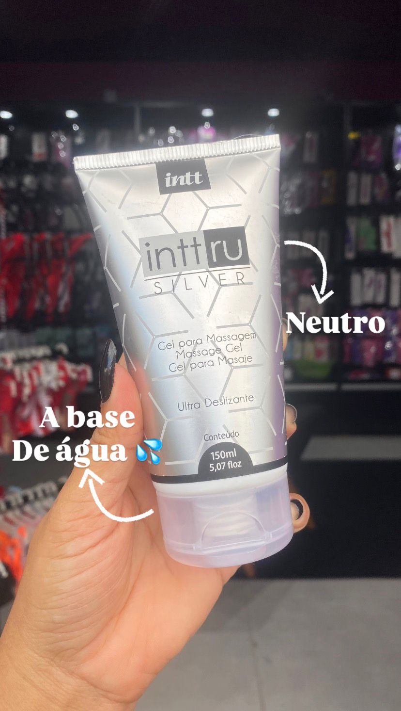 Intt Ru Silver - Gel Para Massagem E Lubrificante 150Ml