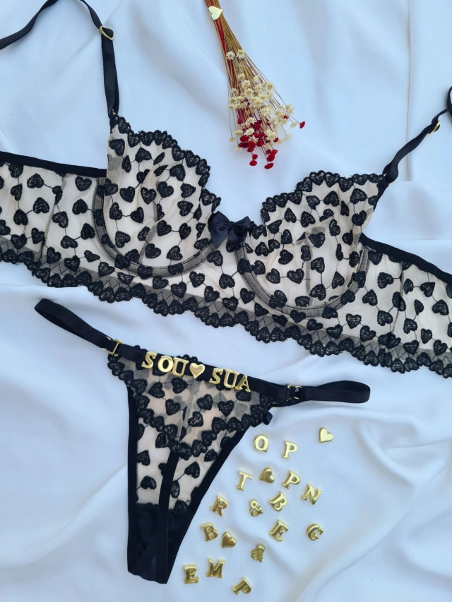 Conjunto com calcinha personalizável - M