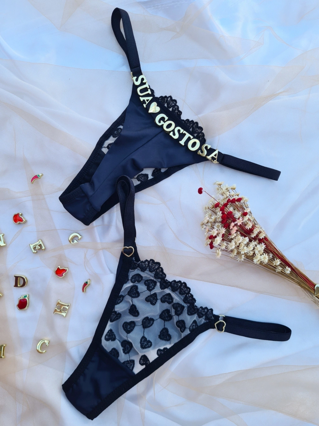 Calcinha personalizável fio duplo