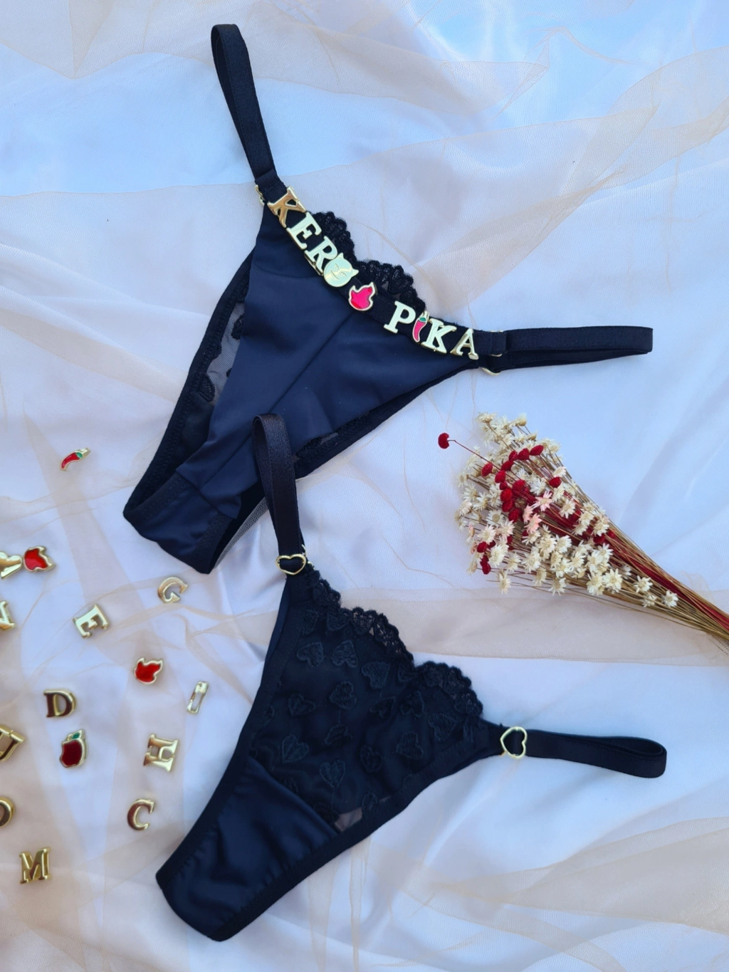 Calcinha personalizável fio duplo