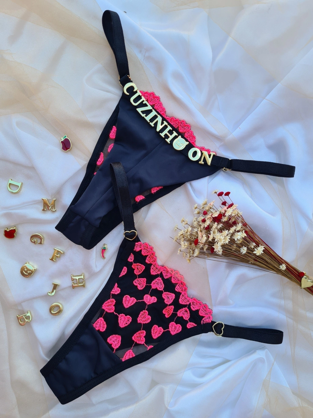 Calcinha personalizável fio duplo