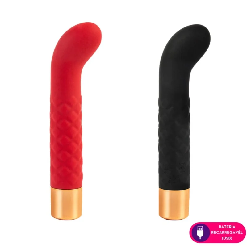 Vibrador com curvatura ponto G (3511) recarregável
