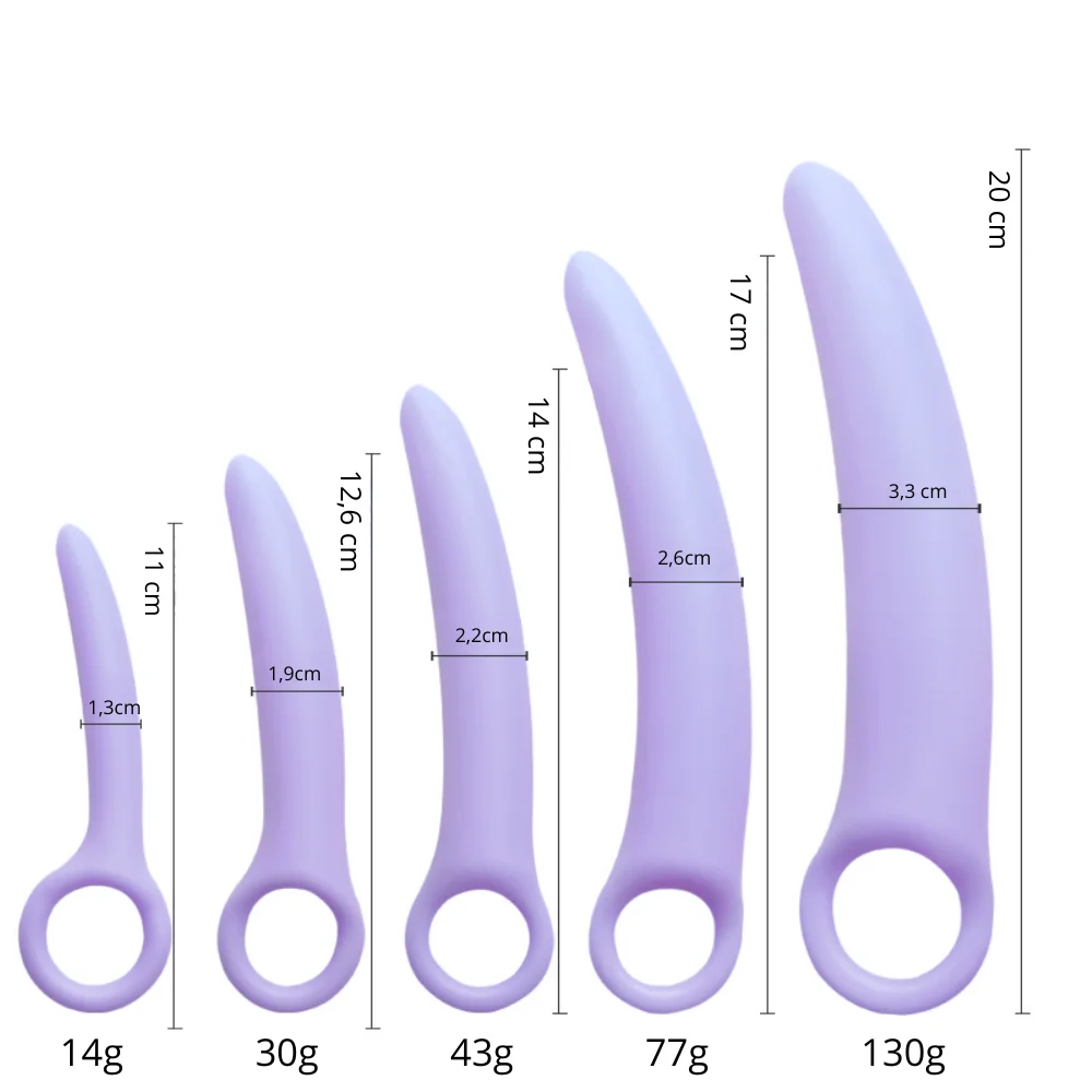 Kit de dilatadores vaginais em silicone médico (1008) — foto 2