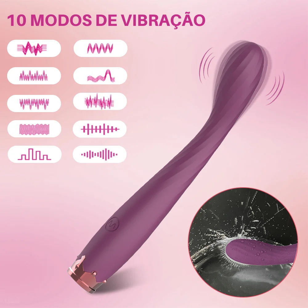 Vibrador estimulador ponto G - 10 intensidades (2518) recarregável — foto 4