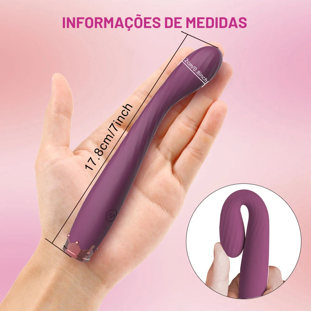 Vibrador estimulador ponto G - 10 intensidades (2518) recarregável — foto 2