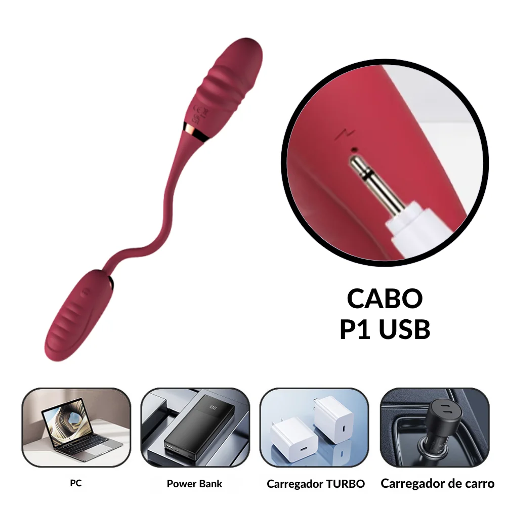 Cápsula vibratória dupla por aplicativo (2278) recarregável — foto 7