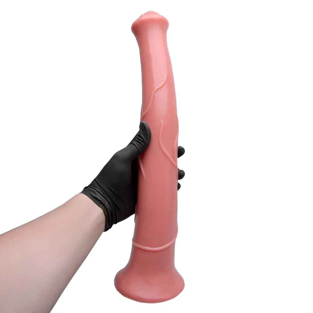 Cavalo Pênis De Borracha Maciça 40 X 6Cm — foto 2