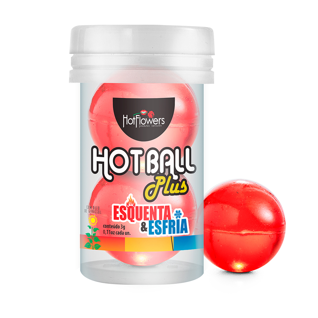 Bolinha Hot Ball Plus com Efeito Esquenta/Esfria (com 2 Unidades) - Hot Flowers