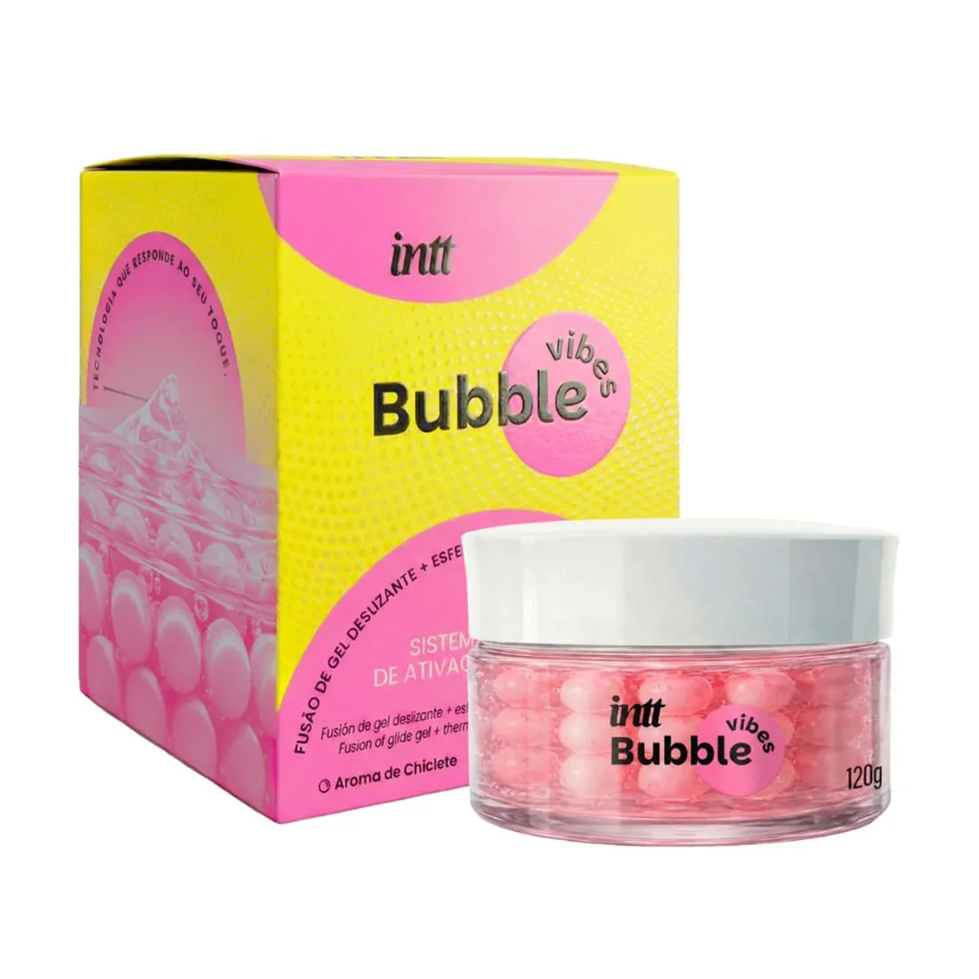 Bubble Vibes 3 em 1 Lubrificante e Excitante com Esferas e Jambu 120g Intt 2 avaliações — foto 1