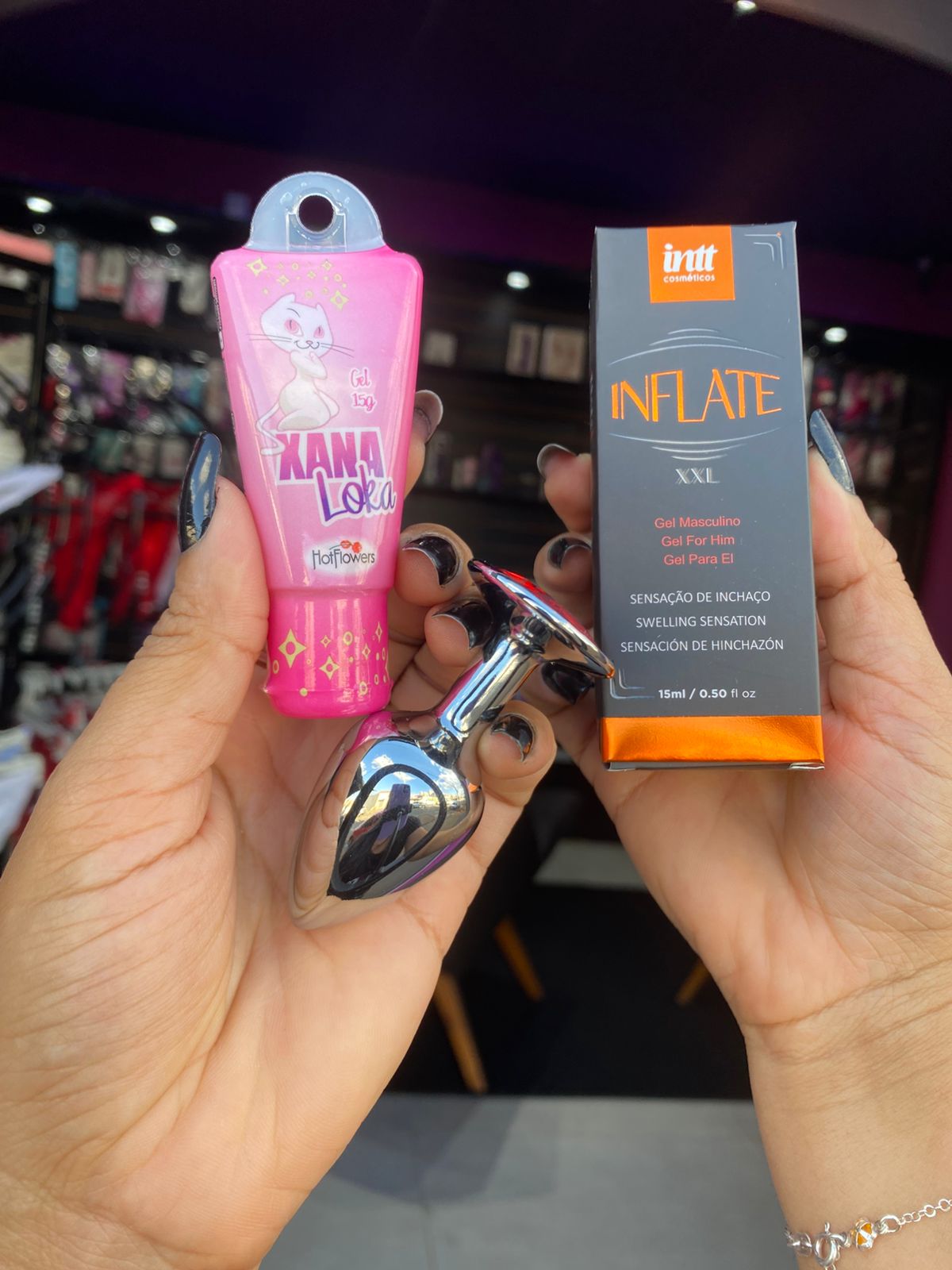 inflate + xana loka + plug (P) — comprar com embalagem discreta na iFody