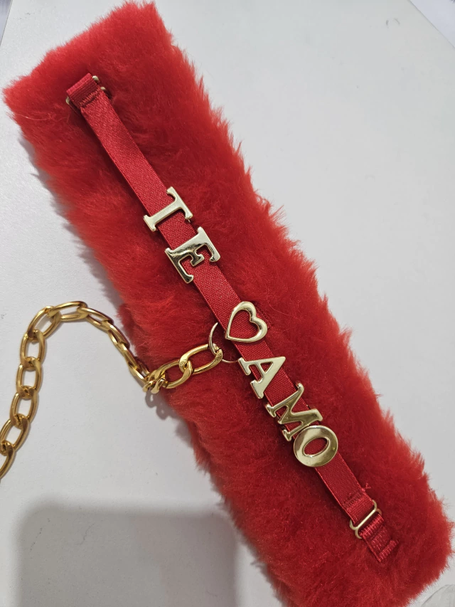 COLEIRA PELÚCIA - PERSONALIZAVEL (letras não inclusas) — foto 2