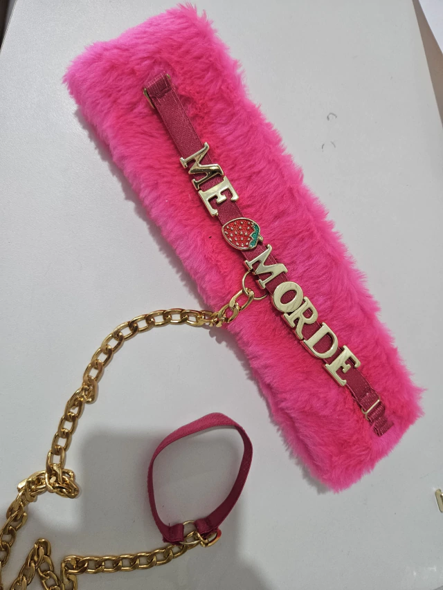 COLEIRA PELÚCIA - PERSONALIZAVEL (letras não inclusas) — foto 3