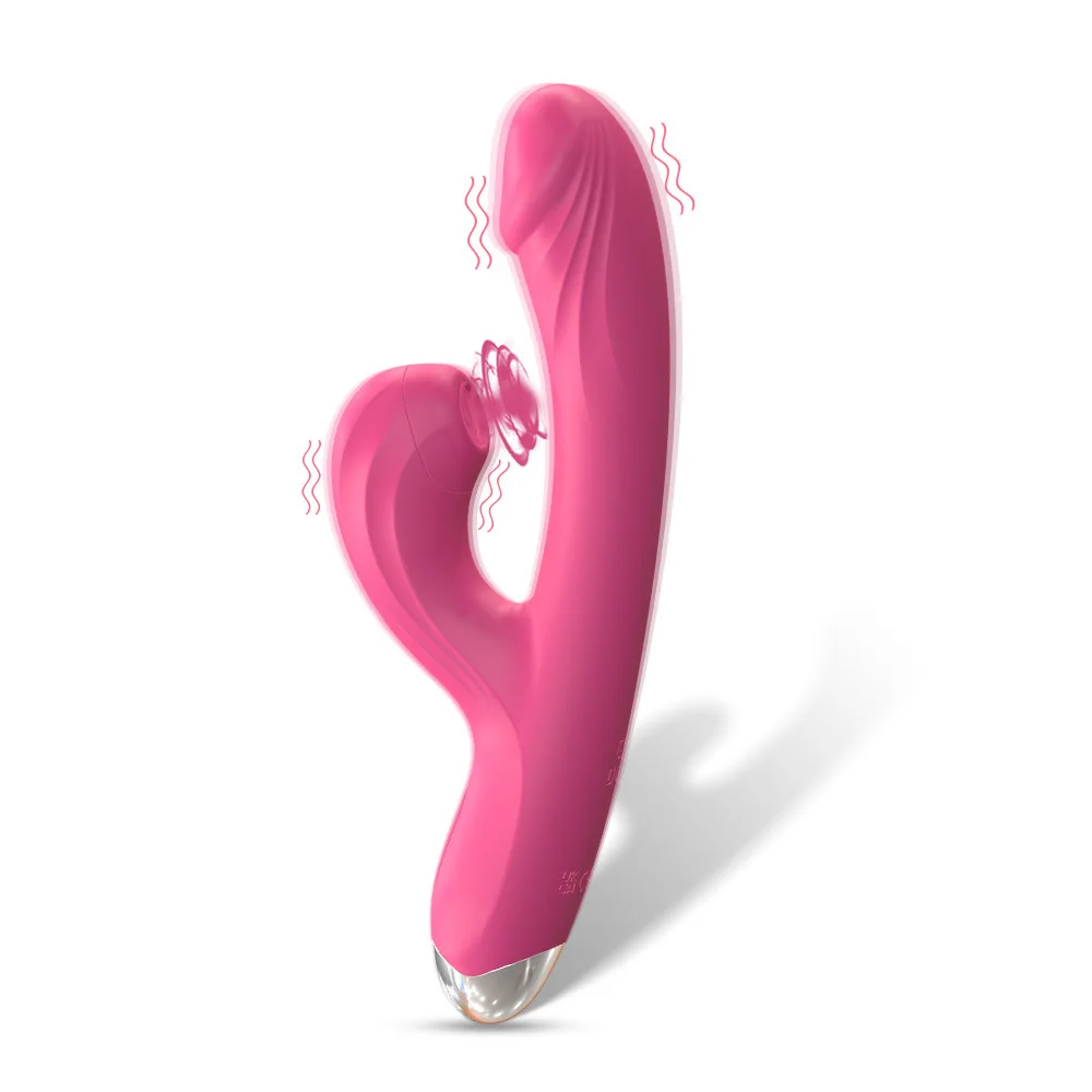 Vibrador ponto G com estimulador clitoriano com Tecnologia de Vibroar (5212) recarregavel — foto 1