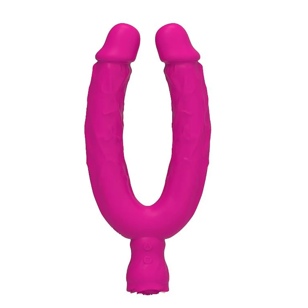 Vibrador duplo em formato U com estimulação (6855) recarregavel — foto 4