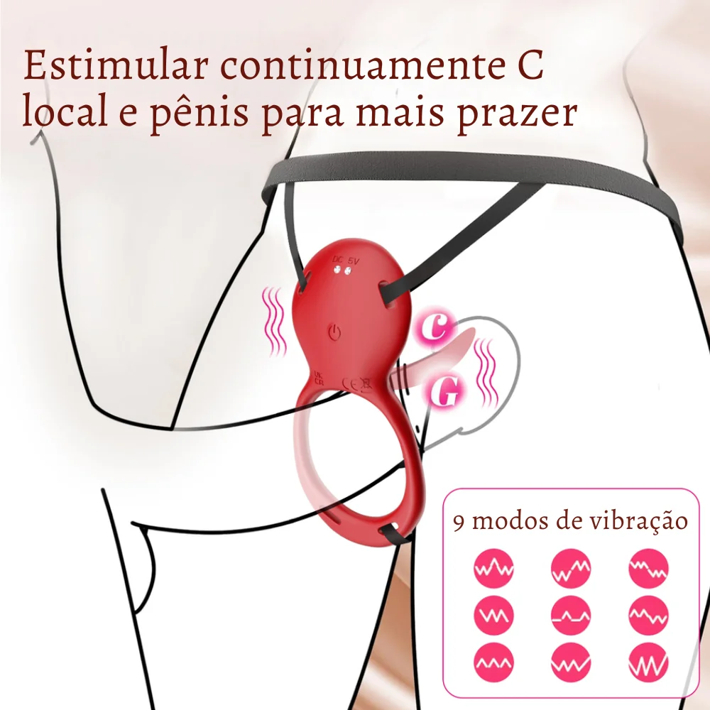 Vibrador de calcinha com alça ajustável por aplicativo de celualar (2688) recarregavel — foto 4