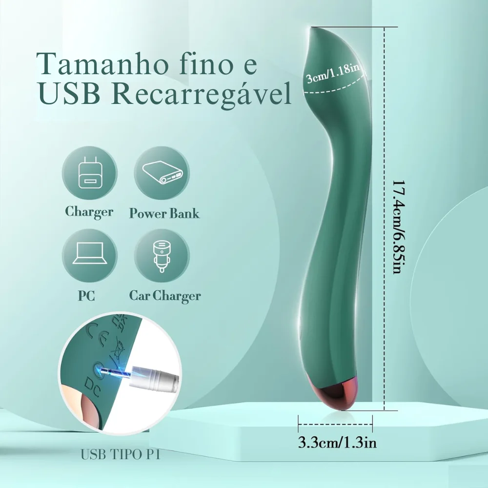 Vibrador personal ponto G (2528) recarregavel — foto 2