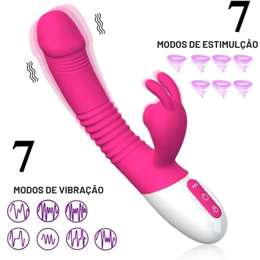 Vibrador ponto G com estimulador por tecnologia vibroar (8138) recarregavel — foto 4