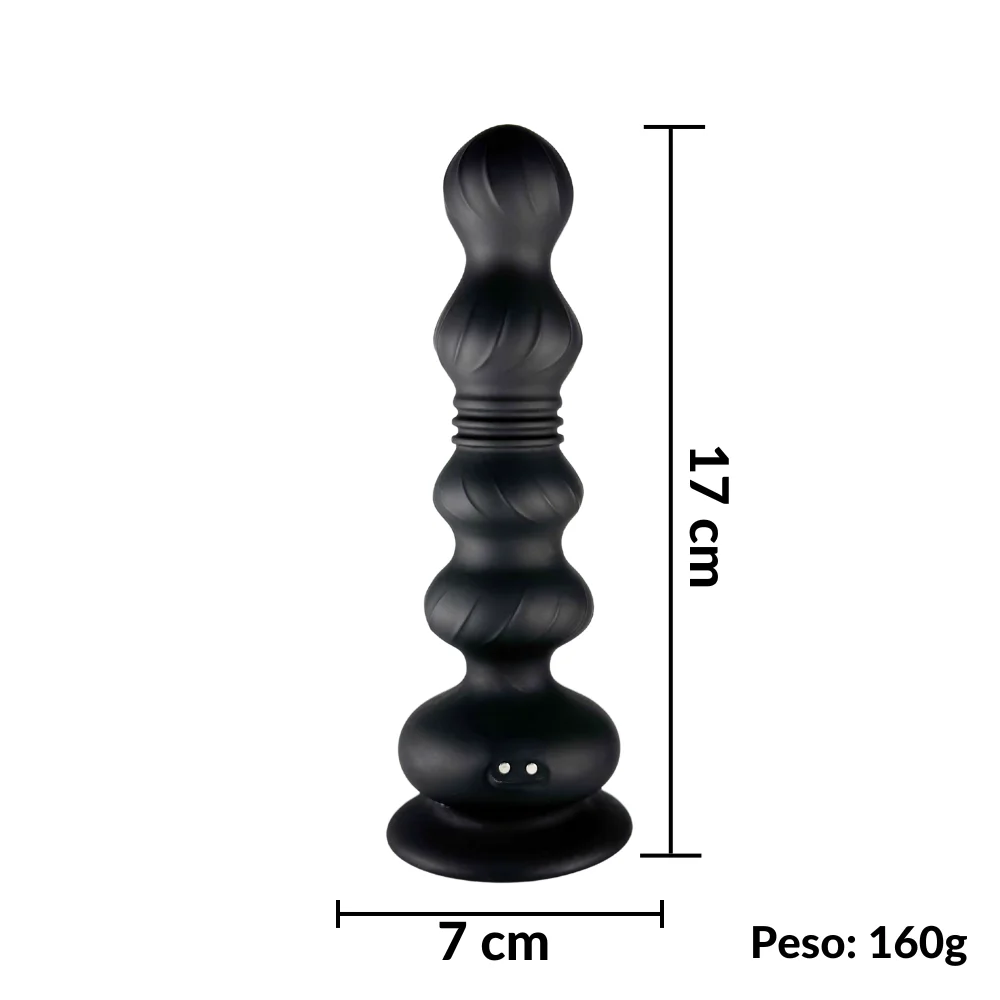 Plug anal vai e vem com controle remoto (6266) recarregavel — foto 2