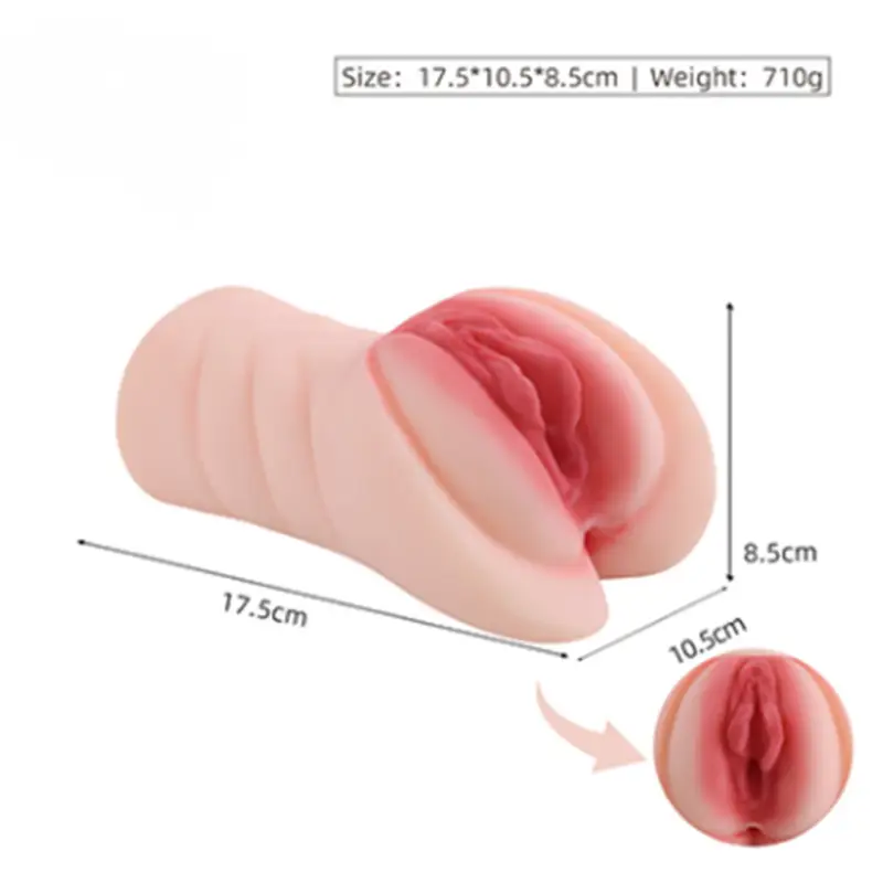 Masturbador masculino com dois orifício penetráveis (1354) cor disponivel marrom — foto 1