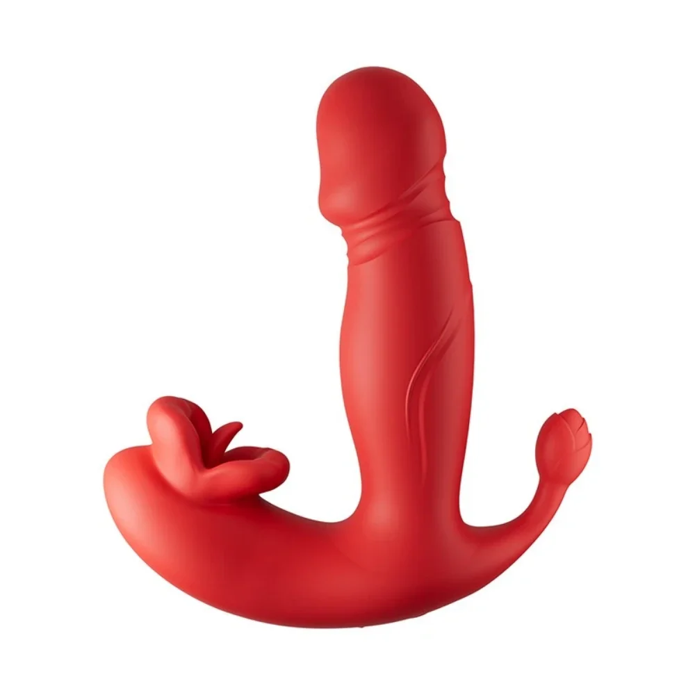 Vibrador 3 em 1 por aplicativo de celular (3413) vermelho - recarregavel — foto 6