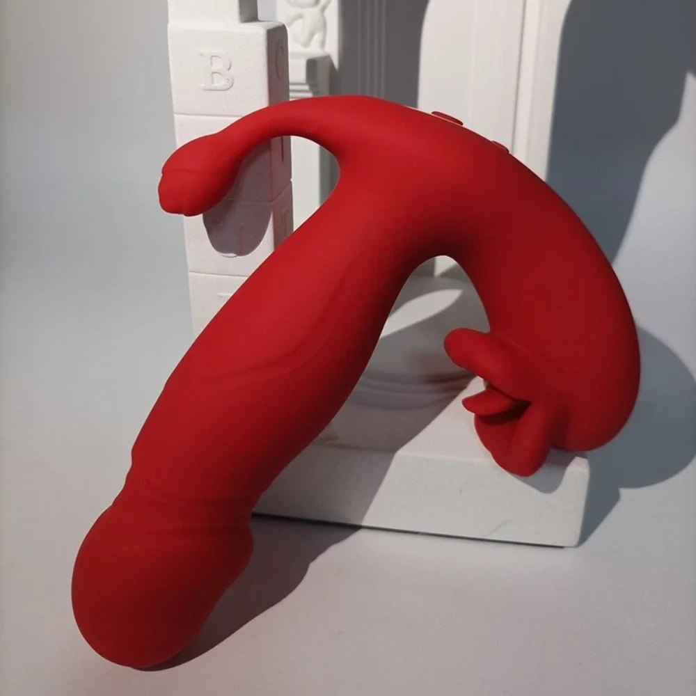 Vibrador 3 em 1 por aplicativo de celular (3413) vermelho - recarregavel — foto 2