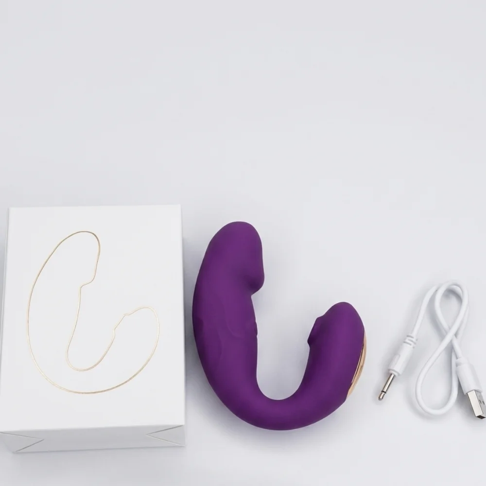 Vibrador ponto G com estimulador clitoriano por aplicativo de celular (3415) recarregavel — foto 4