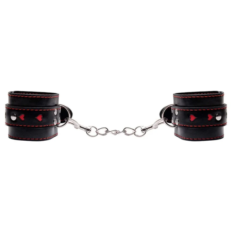 Algema Corrente E Fivelas Em Couro Luxo Heart (8079)