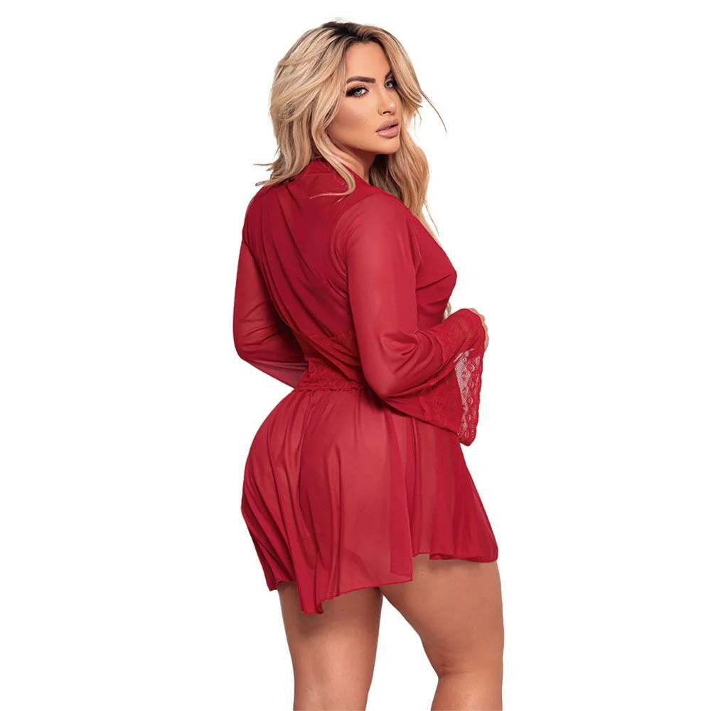 Robe Sensual Apimentada Tulle E Renda (3.73) — foto 2