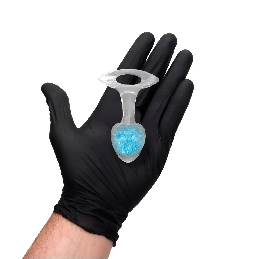 Plug P 4n4l Silicone Esfera Vidro Diamante (PL146P)
