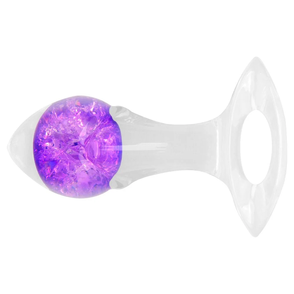 Plug P 4n4l Silicone Esfera Vidro Seta (147P)